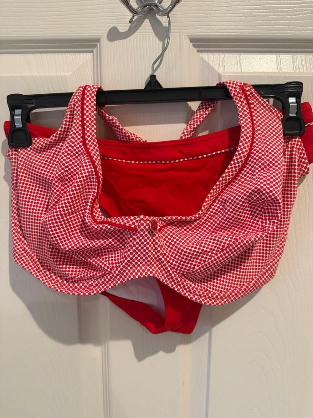 Freya Red and White Polka Dot Halter Bikini Set